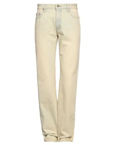 We11 Done Man Jeans Beige Size M Cotton