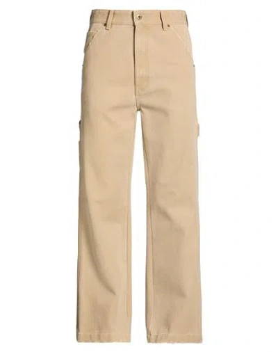 We11 Done Man Pants Beige Size Xs Polyester, Cotton, Rayon In Brown
