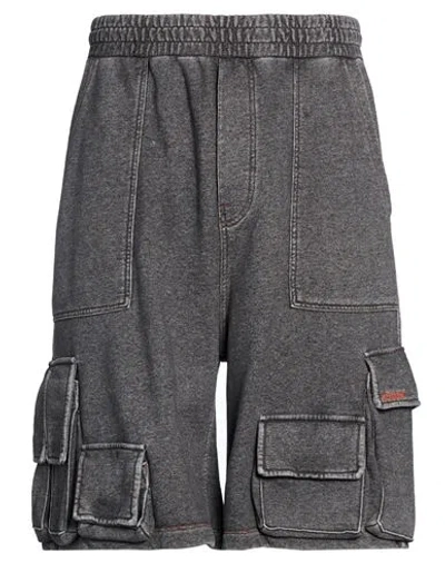 We11 Done Man Shorts & Bermuda Shorts Charcoal Size M Cotton In Grey