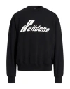 We11 Done Man Sweatshirt Black Size L Cotton In Multi