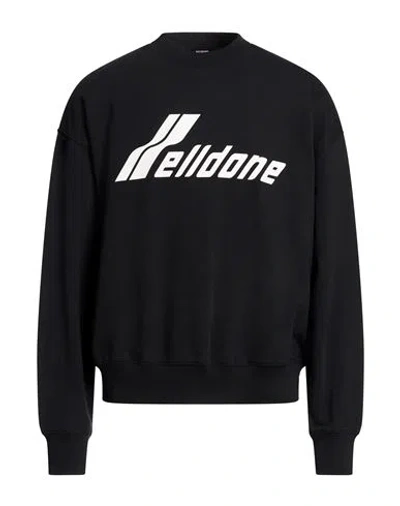 We11 Done Man Sweatshirt Black Size L Cotton In Multi