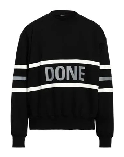 We11 Done Man Sweatshirt Black Size M Cotton, Polyurethane