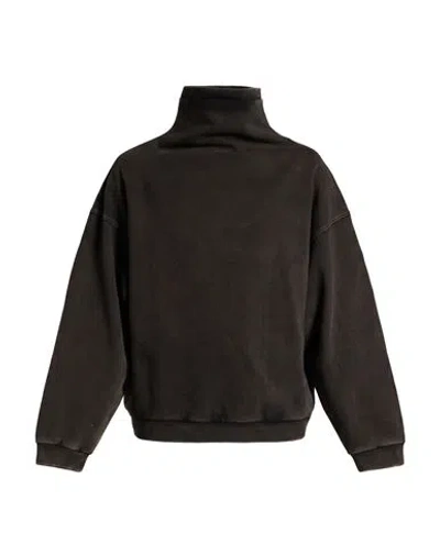 We11 Done Man Sweatshirt Charcoal Size S Cotton In Black