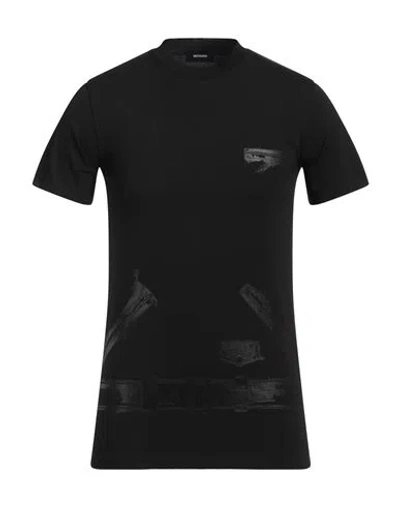 We11 Done Man T-shirt Black Size Xs Cotton, Polyester, Polyurethane
