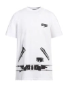 We11 Done Man T-shirt White Size M Cotton, Polyester, Polyurethane