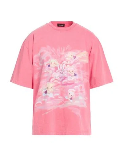 We11 Done Man T-shirt Pink Size L Cotton