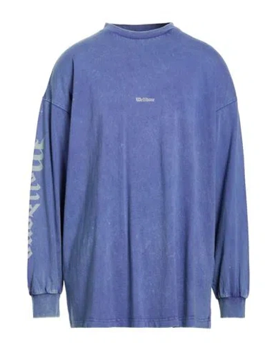 We11 Done Man T-shirt Purple Size Xl Cotton In Blue