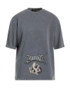We11 Done Man T-shirt Slate Blue Size Xl Cotton In Gray