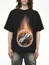 We11 Done Men's Meteor Print T-shirt In Black