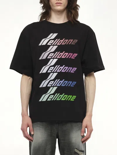 We11 Done Men's Multi-logo T-shirt In Black
