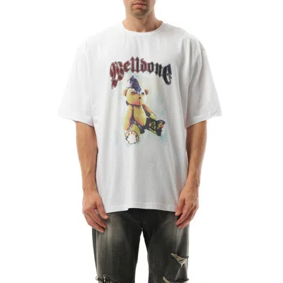 WE11 DONE MEN'S PUNK TEDDY T-SHIRT