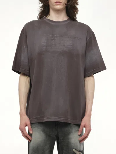 We11 Done Men's Spray Logo T-shirt In Gray