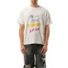 We11 Done Men's White Lettering Print Distressed T-shirt In White