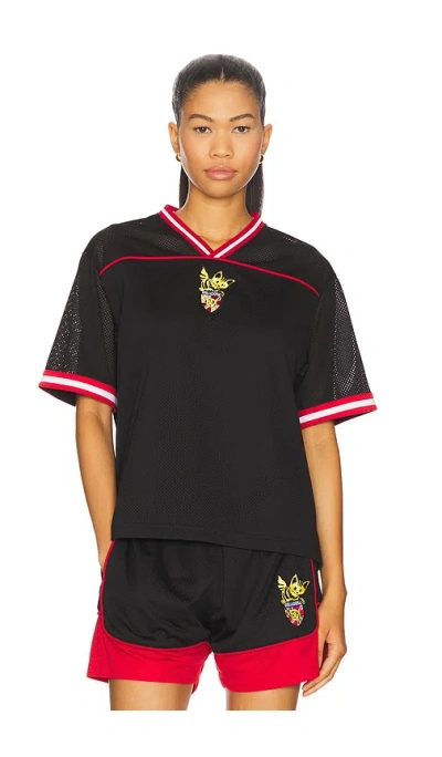 We11 Done Mesh Track T-shirt In Black