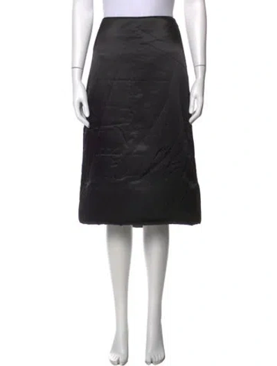 Pre-owned We11 Done Midi Length Skirt In Black