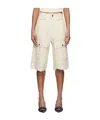 We11 Done Off-white Military Vintage Shorts In Neutral