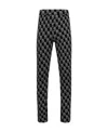 We11 Done Monogram Knitted Trousers In Black