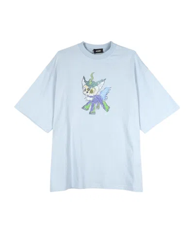 We11 Done Monster Drawing T-shirt In Blue