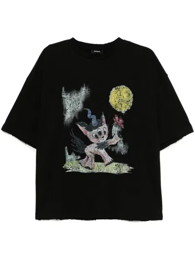 We11 Done Black Monster Pony T-shirt