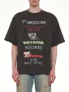 We11 Done Multi Graphic Logo T-shirt In Gray