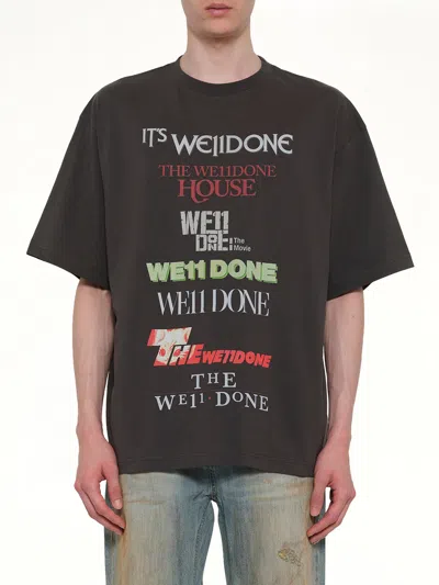 WE11 DONE MULTI GRAPHIC LOGO T-SHIRT