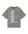 We11 Done Multi Logo Print T-shirt In Grey