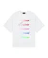 We11 Done White Multi Rainbow Logo T-shirt In White