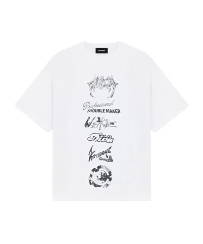 We11 Done Multi Logo T-shirt In White