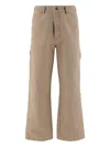 We11 Done Multi-pocket Logo Trousers In Brown