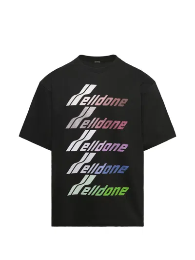 We11 Done Multi-logo T-shirt In Black