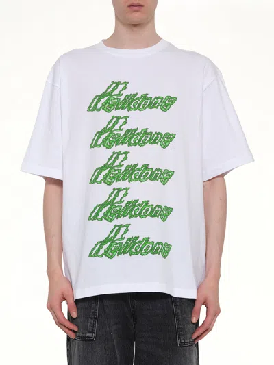 We11 Done Multi-logo T-shirt In White