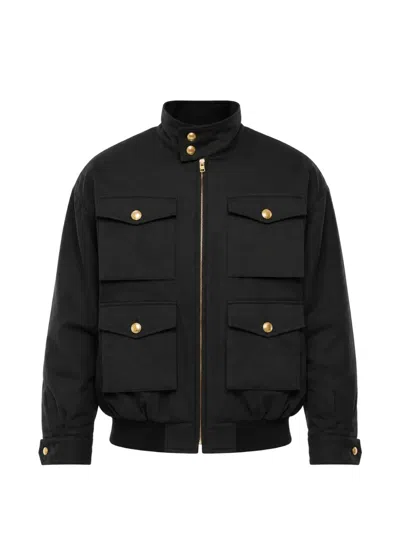 We11 Done Multi-pocket Utility Jacket In Black