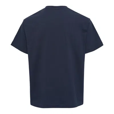 We11 Done Navy Amber Drawing T-shirt In Blue