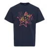 We11 Done Navy Amber Drawing T-shirt In Blue