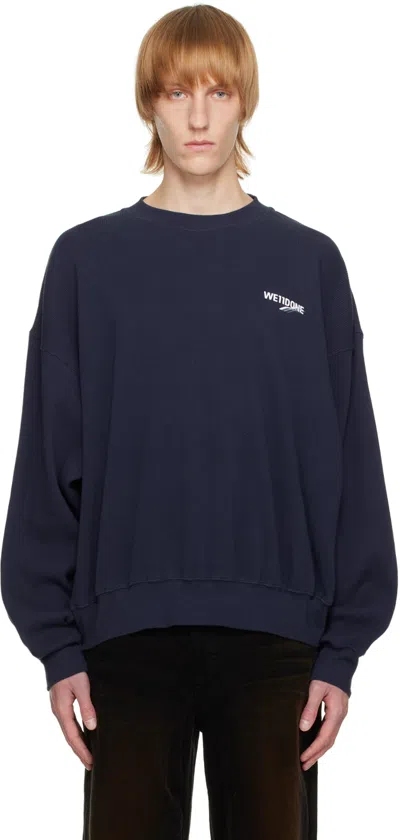 We11 Done Navy Basic 1506 Sweatshirt
