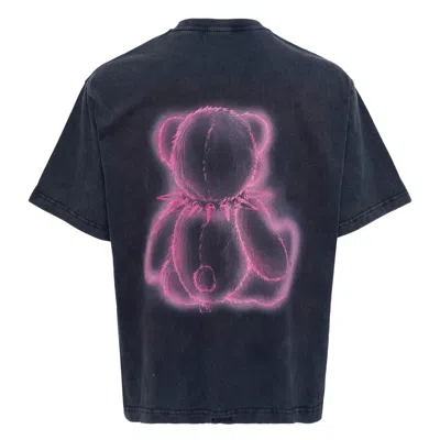 We11 Done Navy Teddy T-shirt In Brown