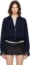 We11 Done Navy Waist Jacket