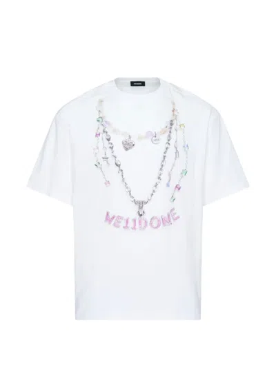 We11 Done Necklace-print T-shirt In White