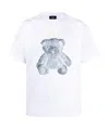 We11 Done Negative Teddy Print T-shirt In White