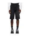 We11 Done Non-stretch Denim Shorts In Black