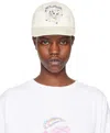 We11 Done Off-white Character Print Cap In White