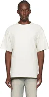 We11 Done Off-white Pearl Beat T-shirt In Ivory