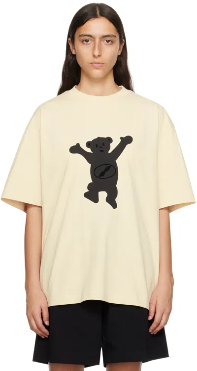 We11 Done Off-white Printed T-shirt In Ivory