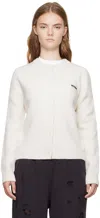 We11 Done Off-white Simply Cardigan In Ivory