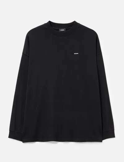 We11 Done Oversize Long T-shirt In Black