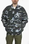 We11 Done Oversized Camouflage Bomber In Multi