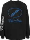 We11 Done Oversized Logo Sweatshirt In Black