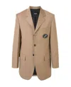 We11 Done Oversized Tailored Blazer In Nude