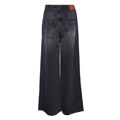 We11 Done Oversized Washed Denim Pants In Blue
