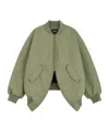 We11 Done Padded Zipped Bomber Jacket